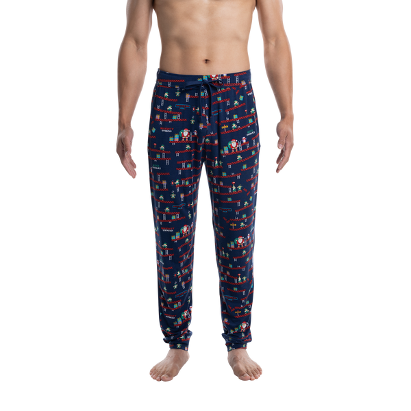 Lazy One Pajama Pants for Men, Cotton Long Johns for Men (Red