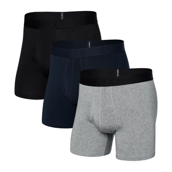   Essentials Men's Tag-Free Boxer Briefs, Pack of 5,  Black/Charcoal/Grey Heather, X-Small : Clothing, Shoes & Jewelry