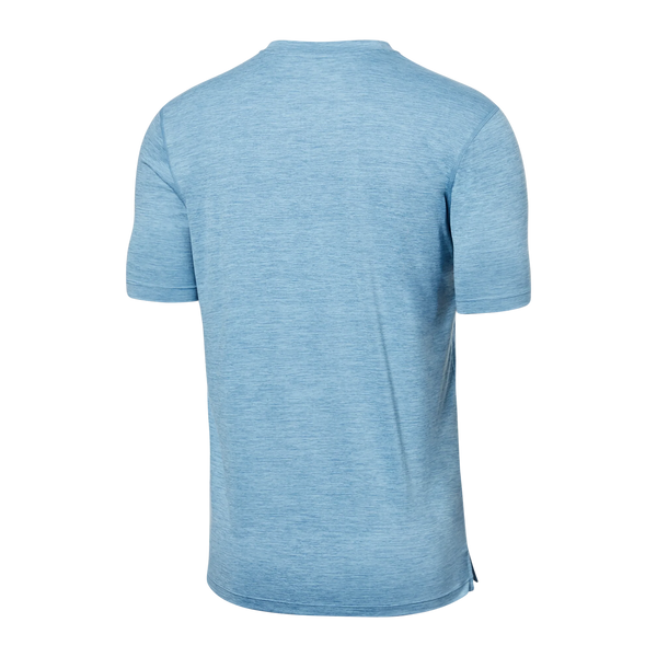 DropTemp™ All Day Cooling Short Sleeve Pocket Tee - Washed Blue Heather ...